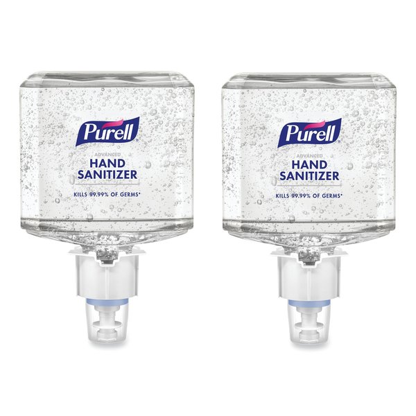 Purell Healthcare Advanced Gel Hand Sanitizer, 1,200 mL, Clean Scent, For ES6 Dispensers, 2PK 6463-02